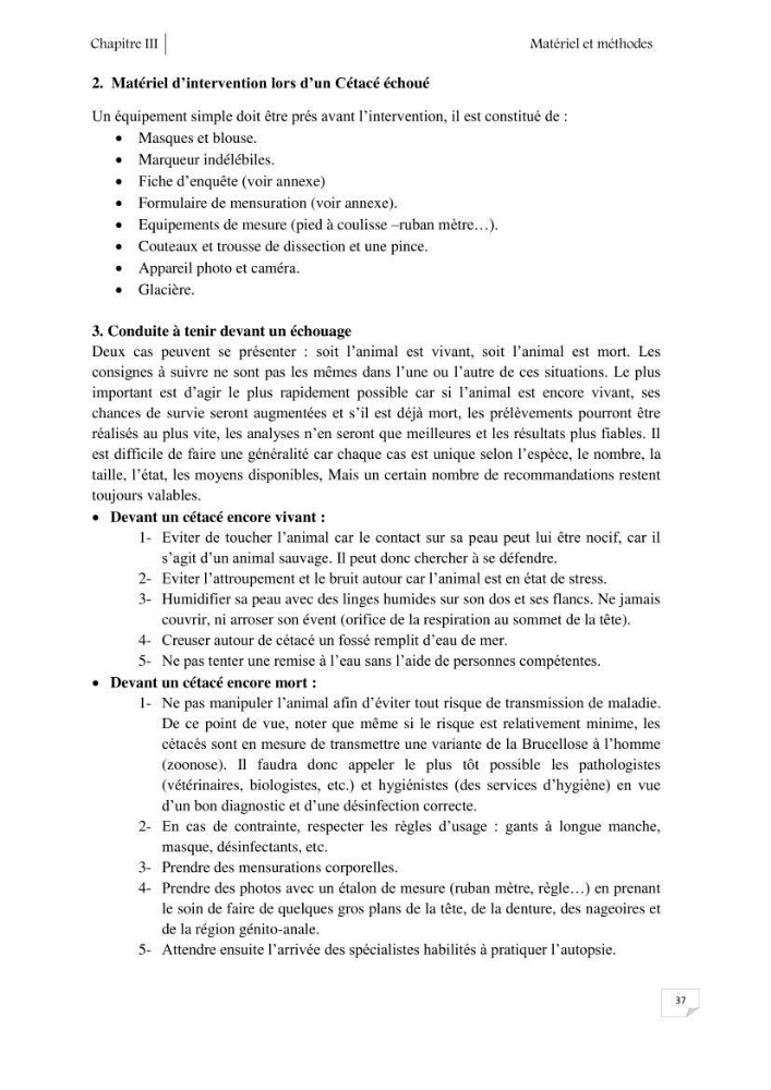 Contribution à l\'étude de la répartition des cétacés le long de la côte Algérienne: bilan des échouages