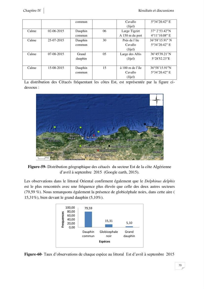 Contribution à l\'étude de la répartition des cétacés le long de la côte Algérienne: bilan des échouages