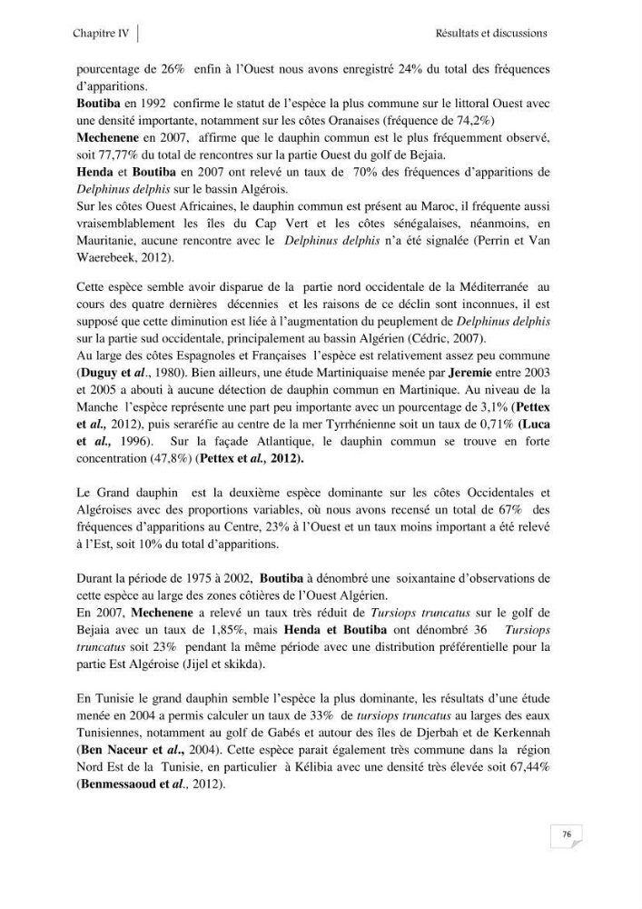 Contribution à l\'étude de la répartition des cétacés le long de la côte Algérienne: bilan des échouages