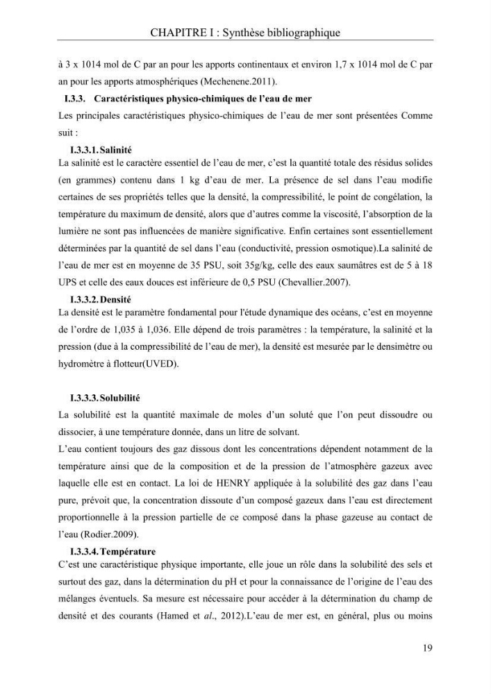 Etude de quelques paramètres physico-chimiques et ecotoxicologiques d\'une algue verte du genre Ulva du littoral Algérois