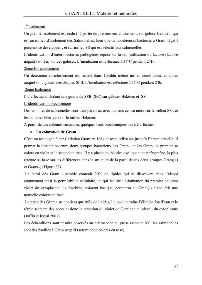 Etude de quelques paramètres physico-chimiques et ecotoxicologiques d\'une algue verte du genre Ulva du littoral Algérois