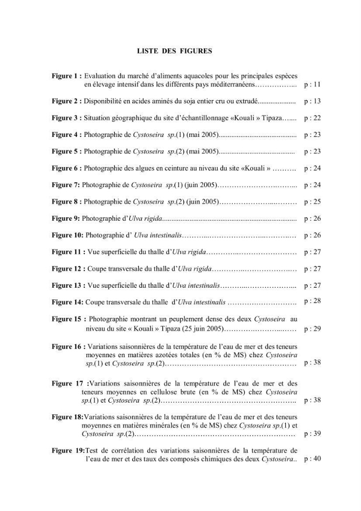 Composition chimique et minérale de quatre algues benthiques de la région de Kouali (Tipaza)
