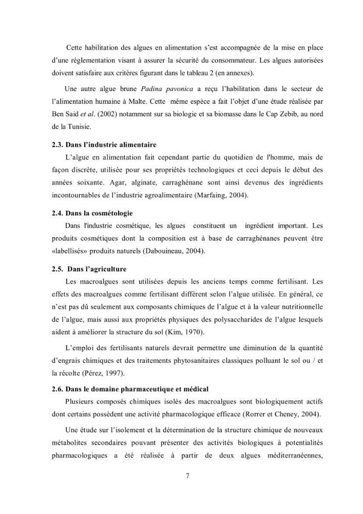 Composition chimique et minérale de quatre algues benthiques de la région de Kouali (Tipaza)