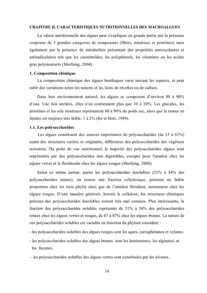 Composition chimique et minérale de quatre algues benthiques de la région de Kouali (Tipaza)
