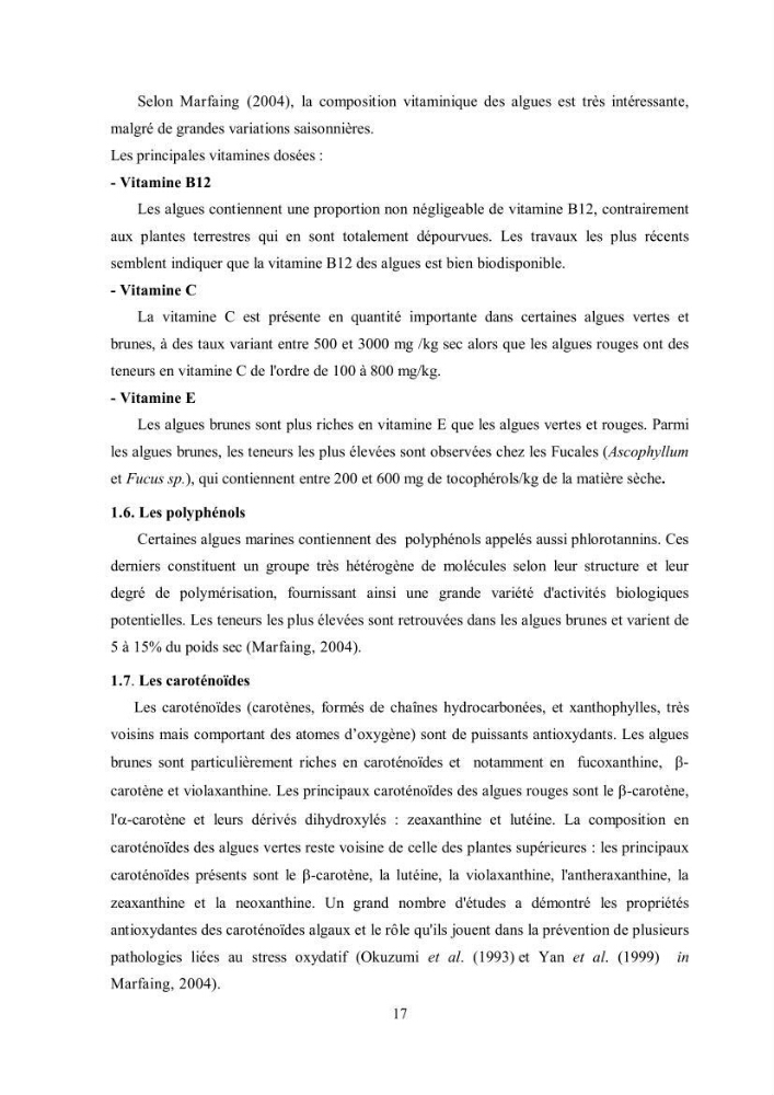 Composition chimique et minérale de quatre algues benthiques de la région de Kouali (Tipaza)