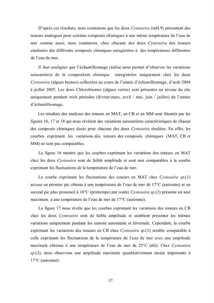 Composition chimique et minérale de quatre algues benthiques de la région de Kouali (Tipaza)