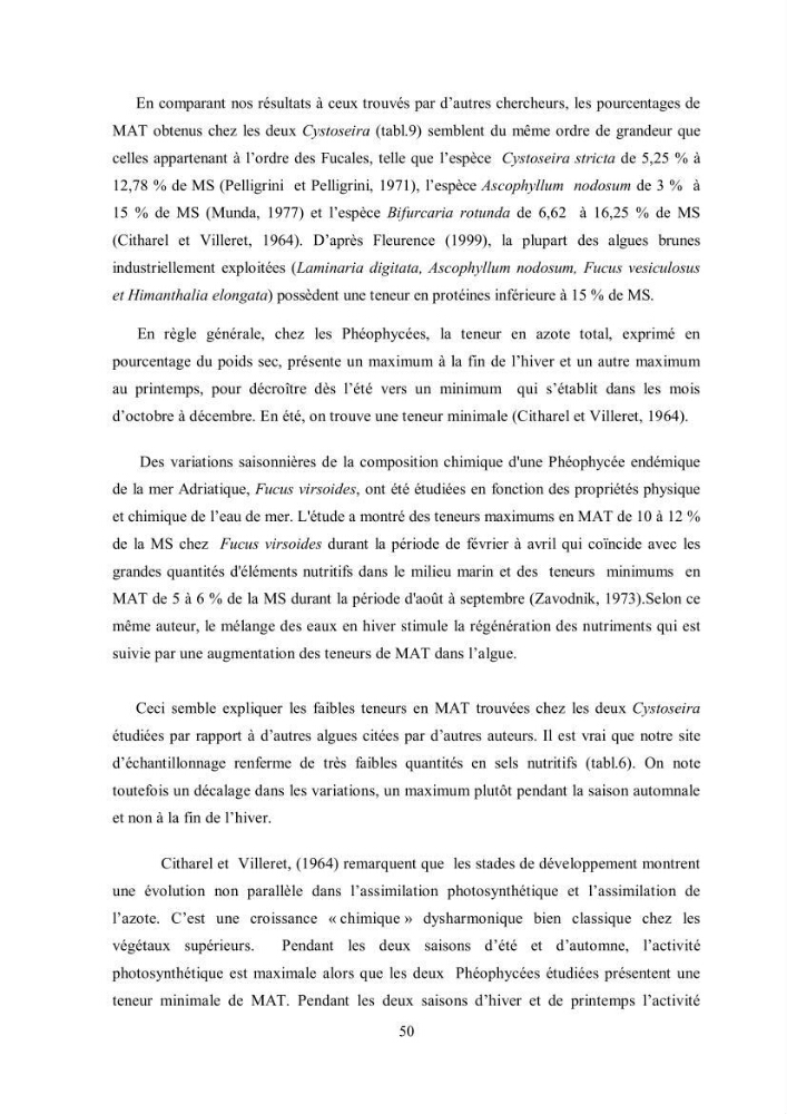 Composition chimique et minérale de quatre algues benthiques de la région de Kouali (Tipaza)