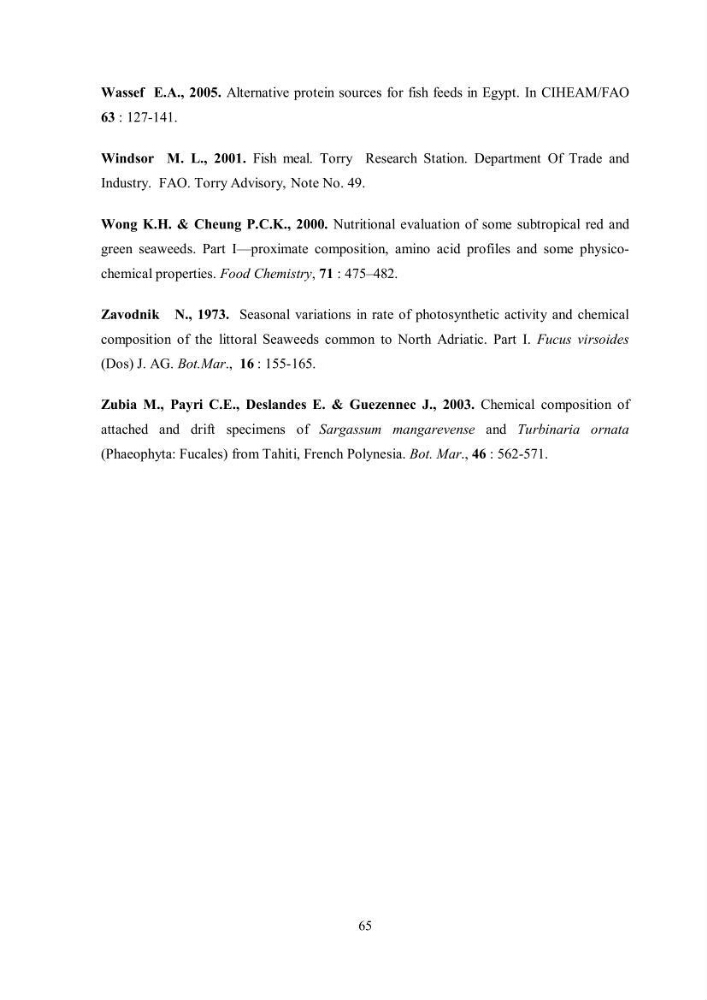 Composition chimique et minérale de quatre algues benthiques de la région de Kouali (Tipaza)