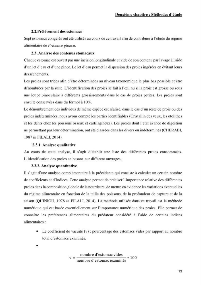 Contribution à l’étude de Prionace glauca (Elasmobranches, Carcharhinidae) dans la région centre