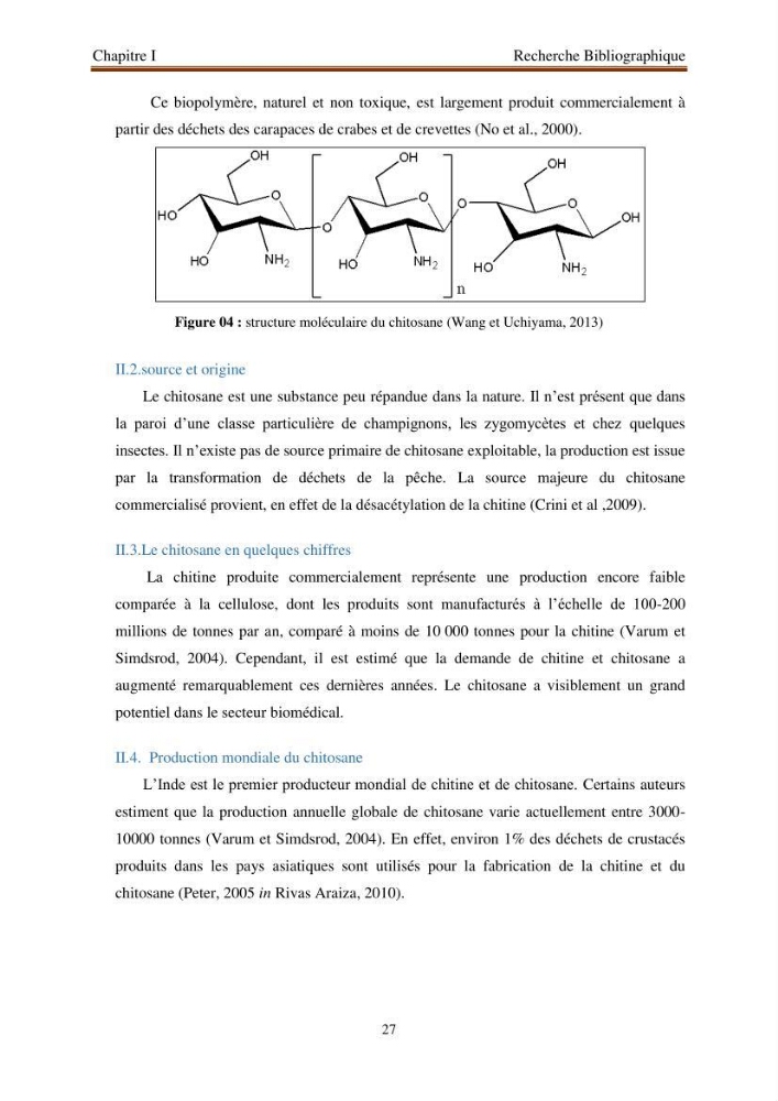 Extraction de biopolymères chitineux d\'intérêt pharmacologique à partir de sous-produits de la pêche