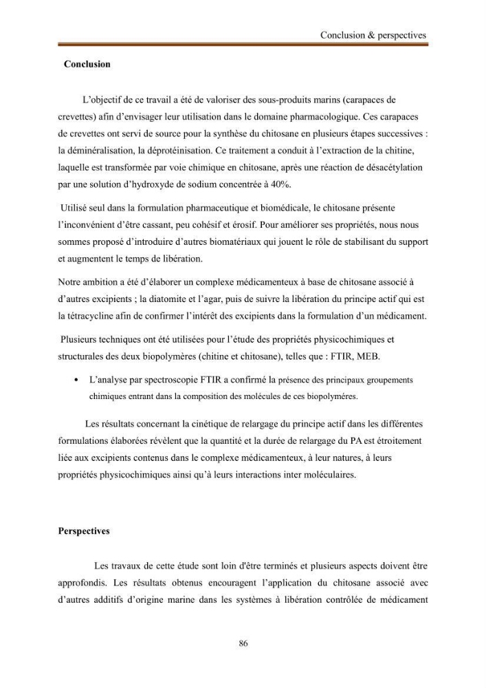 Extraction de biopolymères chitineux d\'intérêt pharmacologique à partir de sous-produits de la pêche