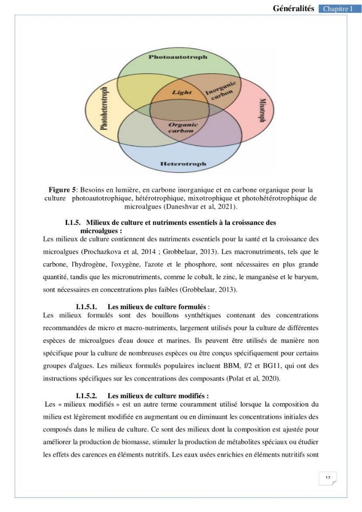 Isolement, purification et criblage des microalgues pour le traitement des eaux usées aquacoles