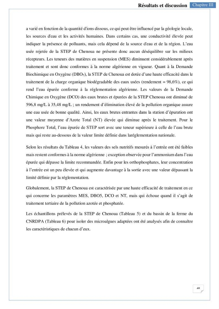 Isolement, purification et criblage des microalgues pour le traitement des eaux usées aquacoles