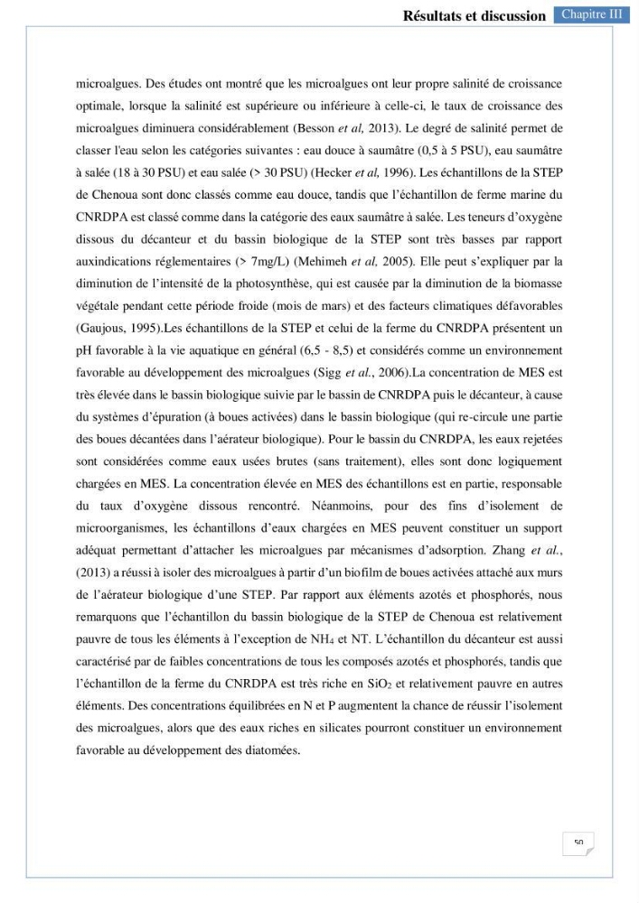 Isolement, purification et criblage des microalgues pour le traitement des eaux usées aquacoles
