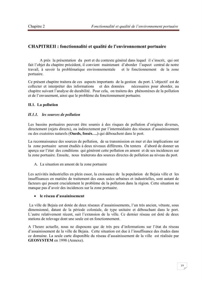 Contribution à la stratégie de développement durable d\'une zone portuaire