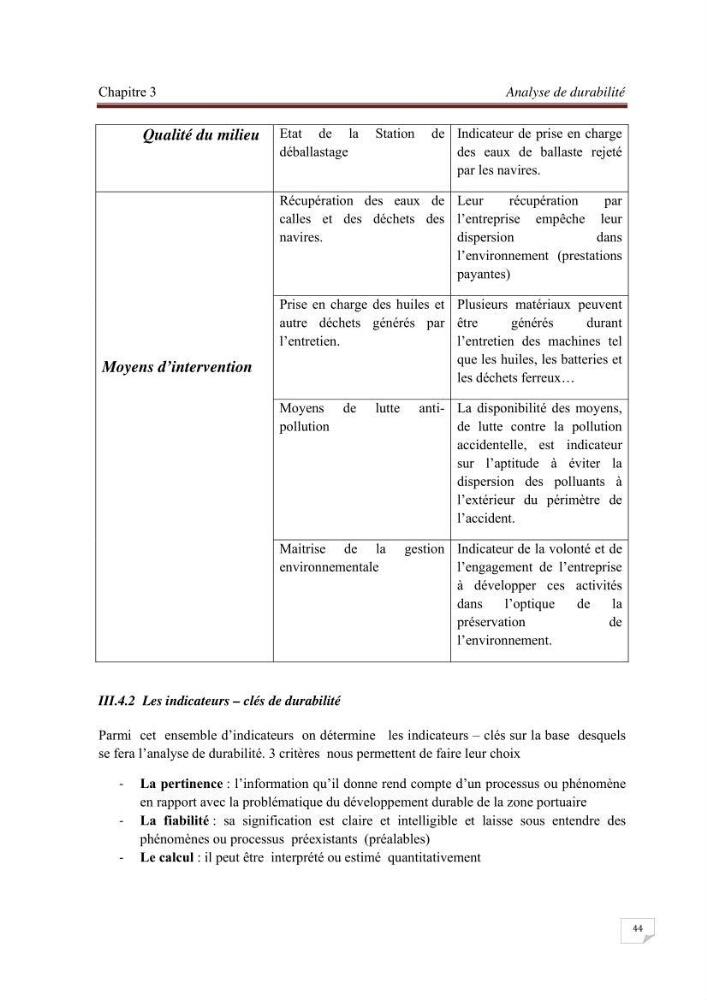 Contribution à la stratégie de développement durable d\'une zone portuaire