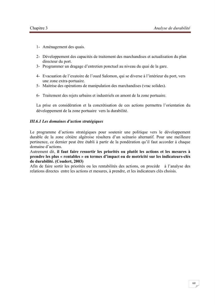 Contribution à la stratégie de développement durable d\'une zone portuaire
