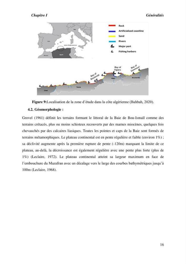 Contribution à l\'étude du peuplement algal de substart dur dans la région de Tipaza