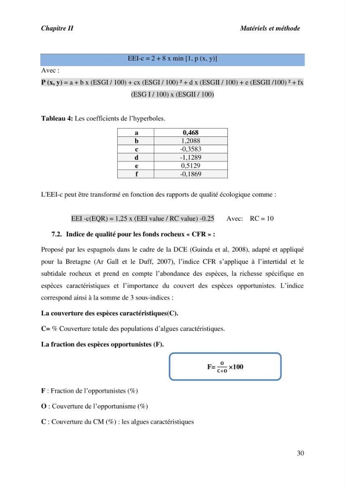 Contribution à l\'étude du peuplement algal de substart dur dans la région de Tipaza