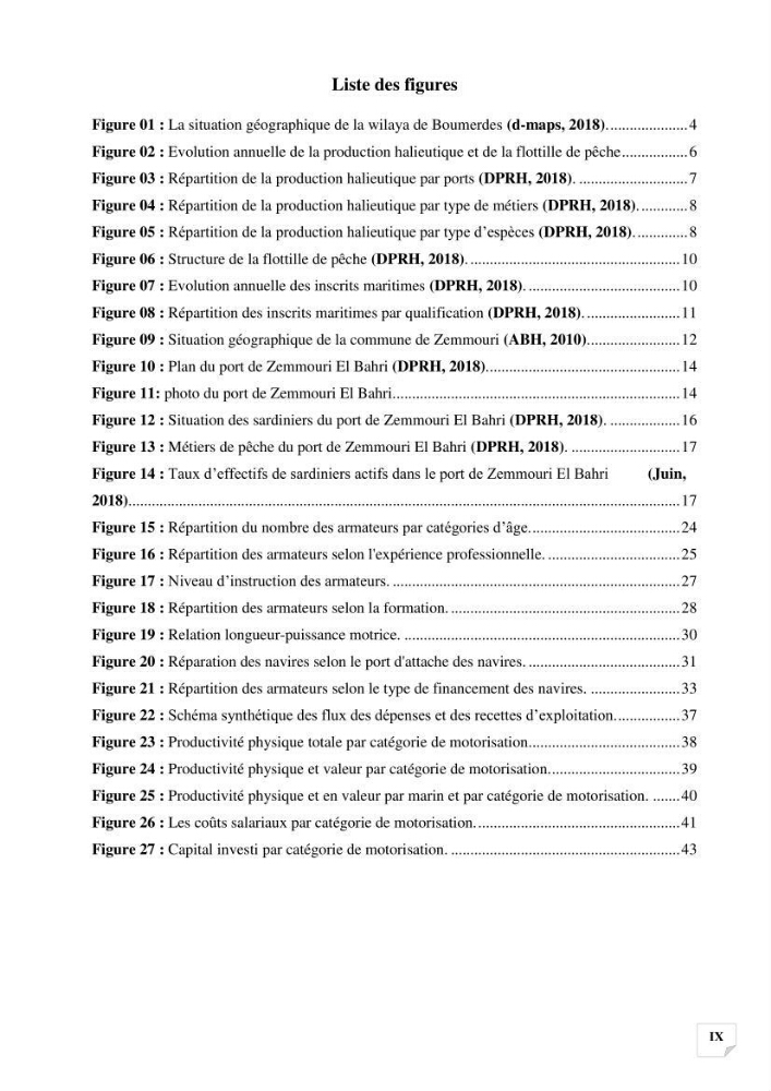 Etude des indicateurs socio-economiques de la pecherie sardinière dans le port de Zemmouri El Bahri (Boumerdes)