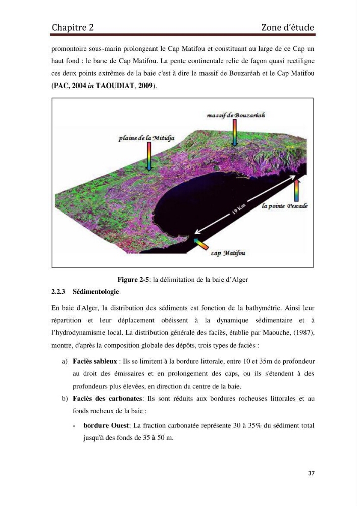 Les paramètres physico-chimiques et les sels nutritifs dans les eaux côtières Algéroises ( Baie d\'Alger, la baie de Bou-Ismail: