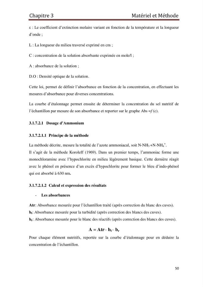 Les paramètres physico-chimiques et les sels nutritifs dans les eaux côtières Algéroises ( Baie d\'Alger, la baie de Bou-Ismail: