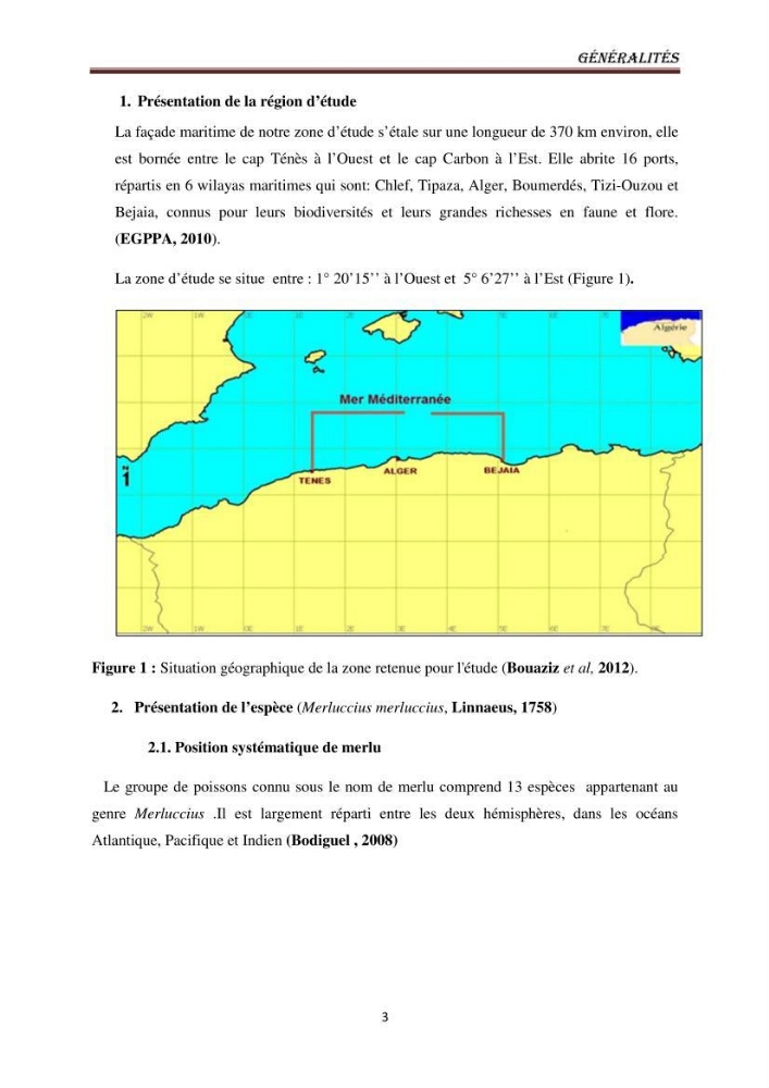 Impact de la mortalité totale (Z) sur l\'estimation de la biomasse exploitable du merlu (Merluccius merluccius, Linnaeus, 1758) de la région centre de la côte algérienne