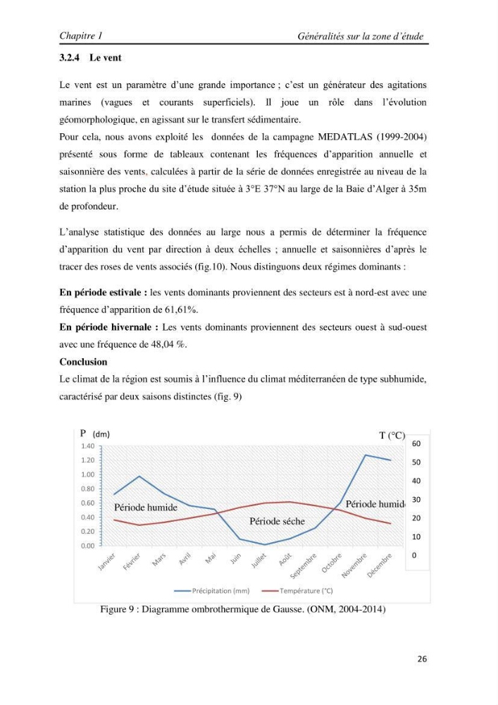 Etude et évaluation de l\'état de la vulnérabilité du système côtier de la zone Est-Algéroise: