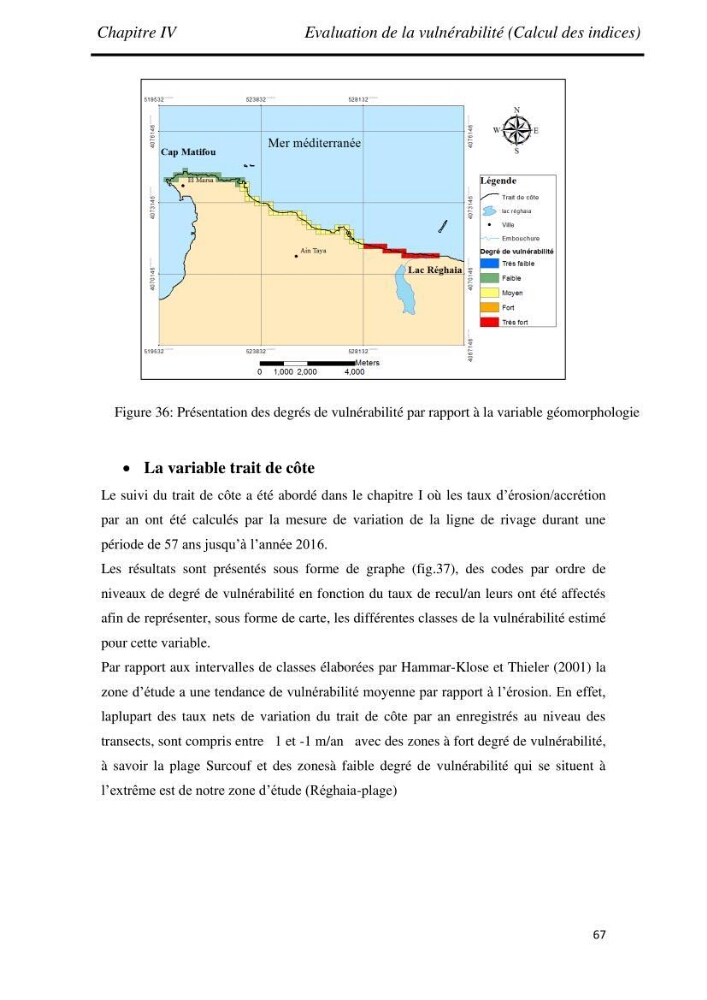 Etude et évaluation de l\'état de la vulnérabilité du système côtier de la zone Est-Algéroise:
