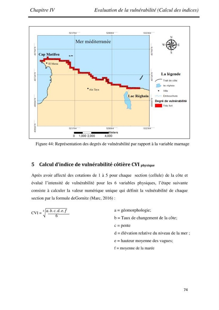 Etude et évaluation de l\'état de la vulnérabilité du système côtier de la zone Est-Algéroise: