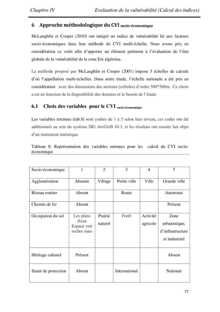 Etude et évaluation de l\'état de la vulnérabilité du système côtier de la zone Est-Algéroise:
