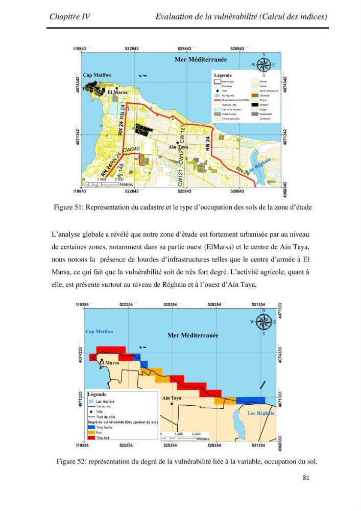 Etude et évaluation de l\'état de la vulnérabilité du système côtier de la zone Est-Algéroise: