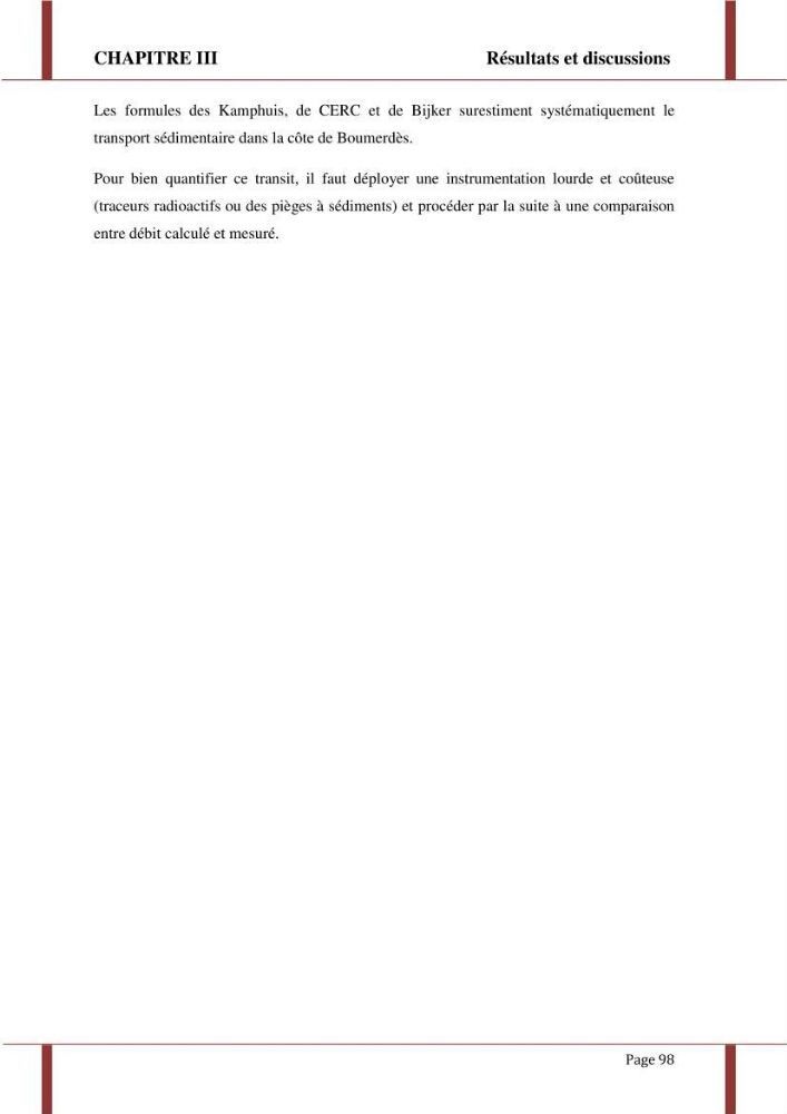 Processus morpho-sédimentaire et évolution multi-échelle de la plage front de mer de la ville de boumerdes