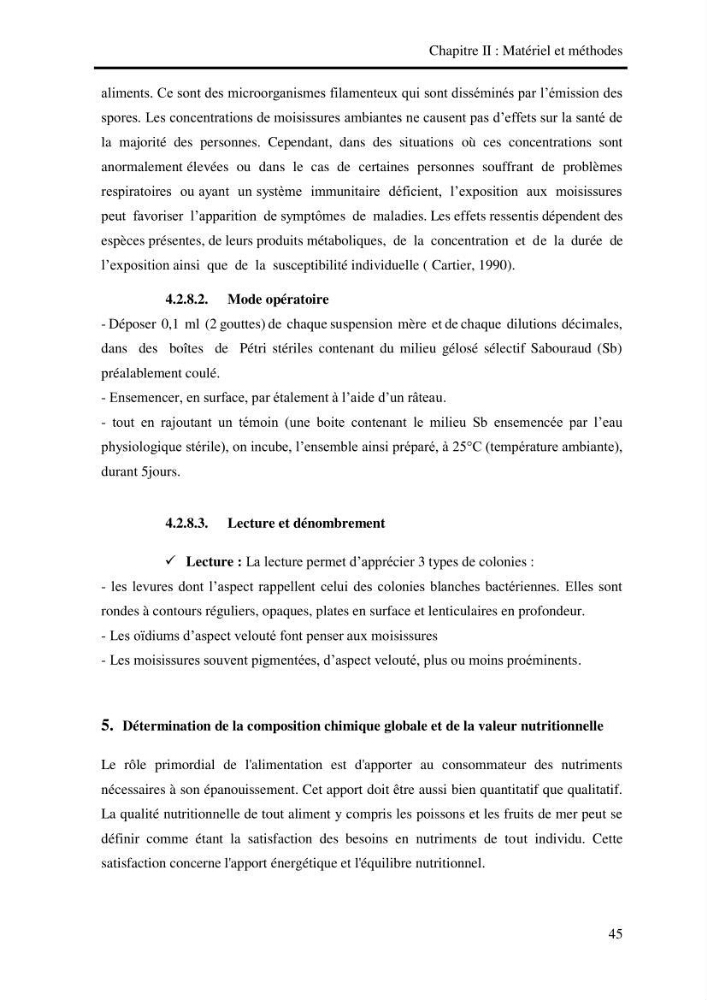 Effet des engins de pêche sur la qualité organoleptique et hygiénique de l\'allache Sardeinella aurita Valenciennes,1847 de la région centre de la côte Algérienne