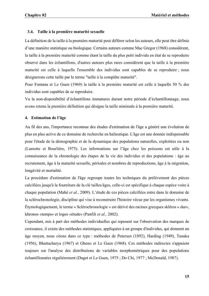 Age, croissance et reproduction de la sole Pegusa lascaris (Risso, 1810) des eaux centre algériennes
