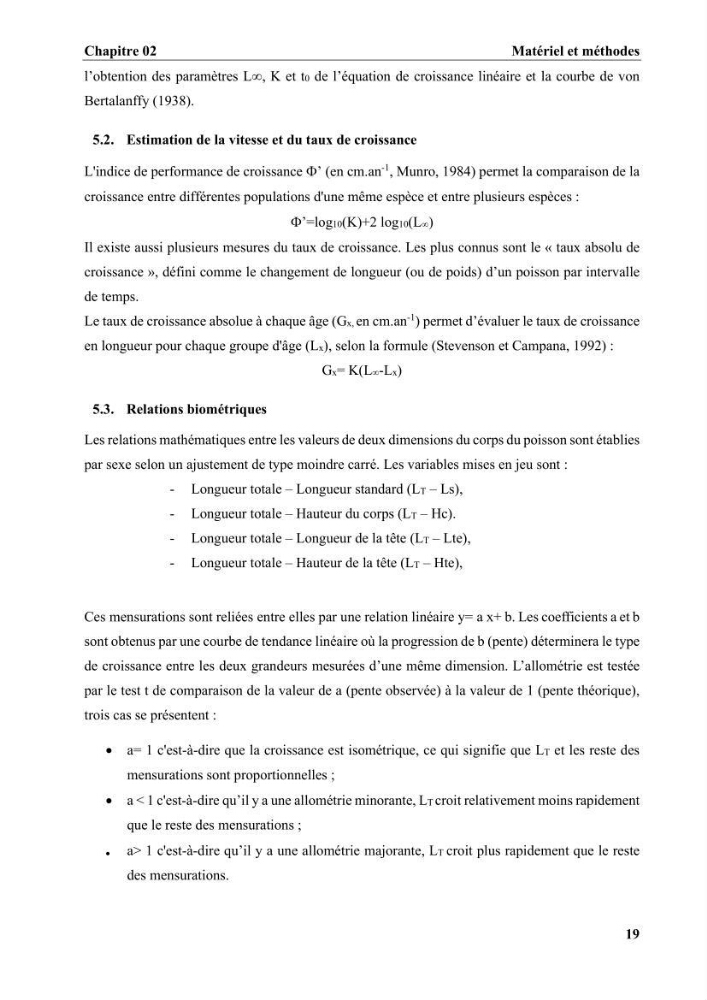 Age, croissance et reproduction de la sole Pegusa lascaris (Risso, 1810) des eaux centre algériennes
