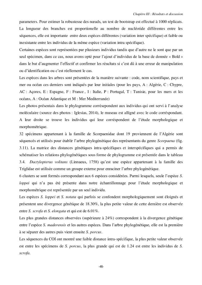 Contribution à la systématique de deux familles d\'Osteichthyens ( Scorpaenidae et Labridae) :: morphologie, morphométrie et génétique moléculaire
