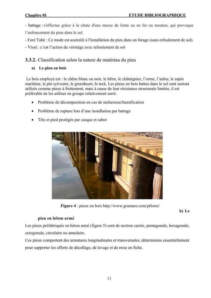 Dimensionnement des fondations sur pieux sous charge horizontale – étude comparative des méthodes de calcul dans un sol sableux saturé: