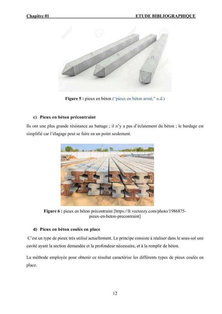 Dimensionnement des fondations sur pieux sous charge horizontale – étude comparative des méthodes de calcul dans un sol sableux saturé: