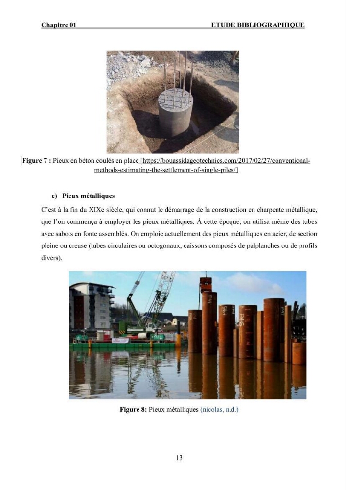 Dimensionnement des fondations sur pieux sous charge horizontale – étude comparative des méthodes de calcul dans un sol sableux saturé: