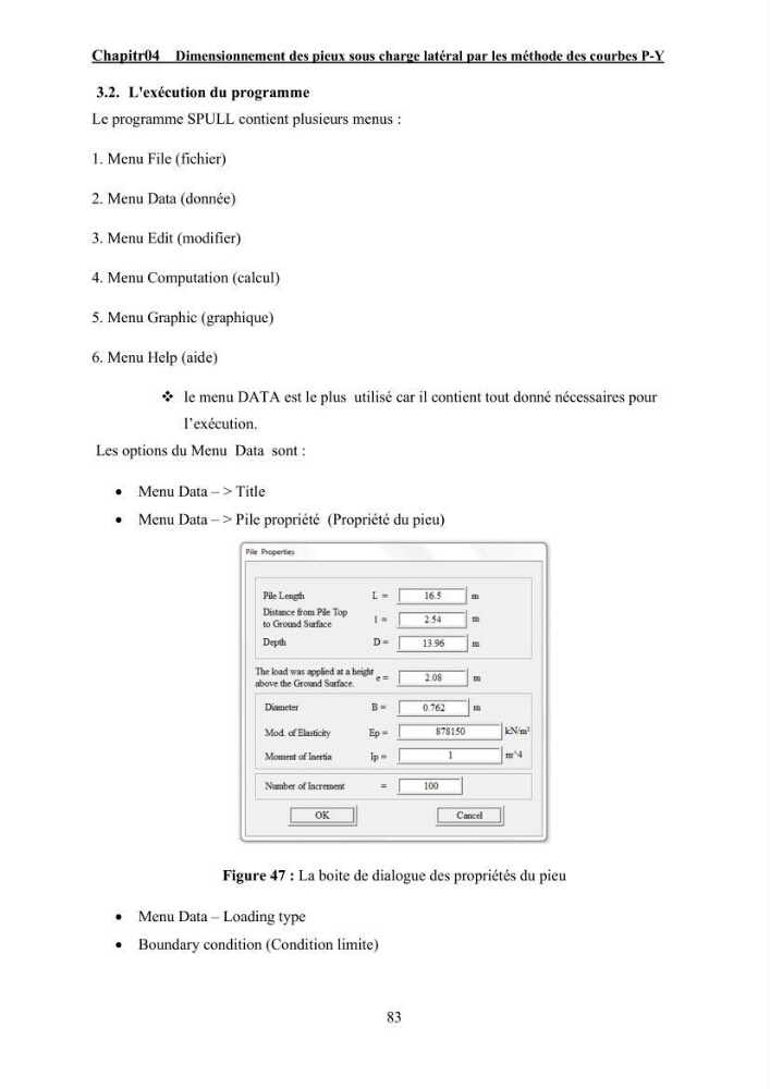 Dimensionnement des fondations sur pieux sous charge horizontale – étude comparative des méthodes de calcul dans un sol sableux saturé: