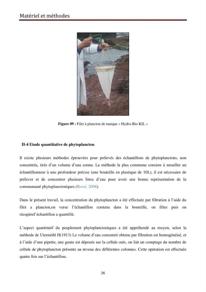 Suivi des populations phytoplanctoniquedans la baie de Bou-Ismail (Avril-Mai 2015).: