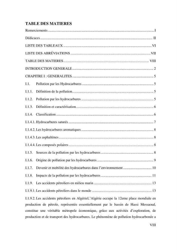 Les effets des paramètres physicochimiques sur l\'activité des bactéries marines hydrocarbonoclastes