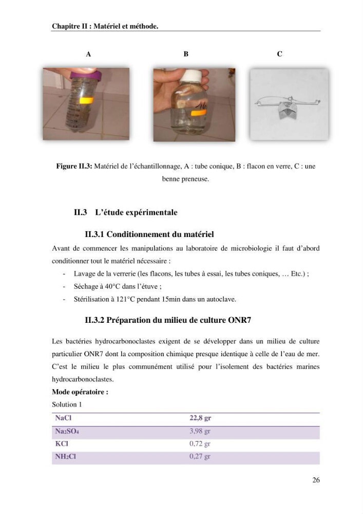 Les effets des paramètres physicochimiques sur l\'activité des bactéries marines hydrocarbonoclastes