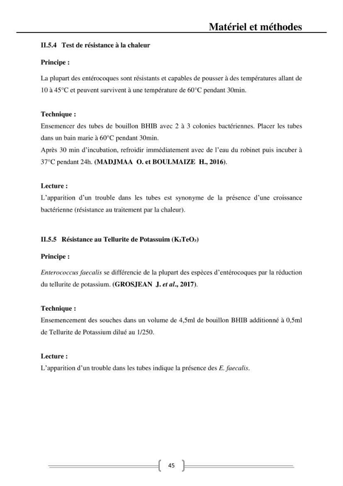 Caractérisation et évaluation de la résistance aux antibiotiques chez les entérocoques dans le milieu marin .