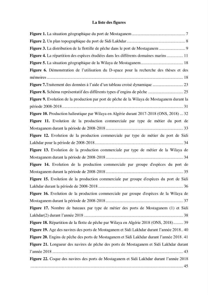 Analyse socio-environnementale de la pêcherie de Mostaganem:
