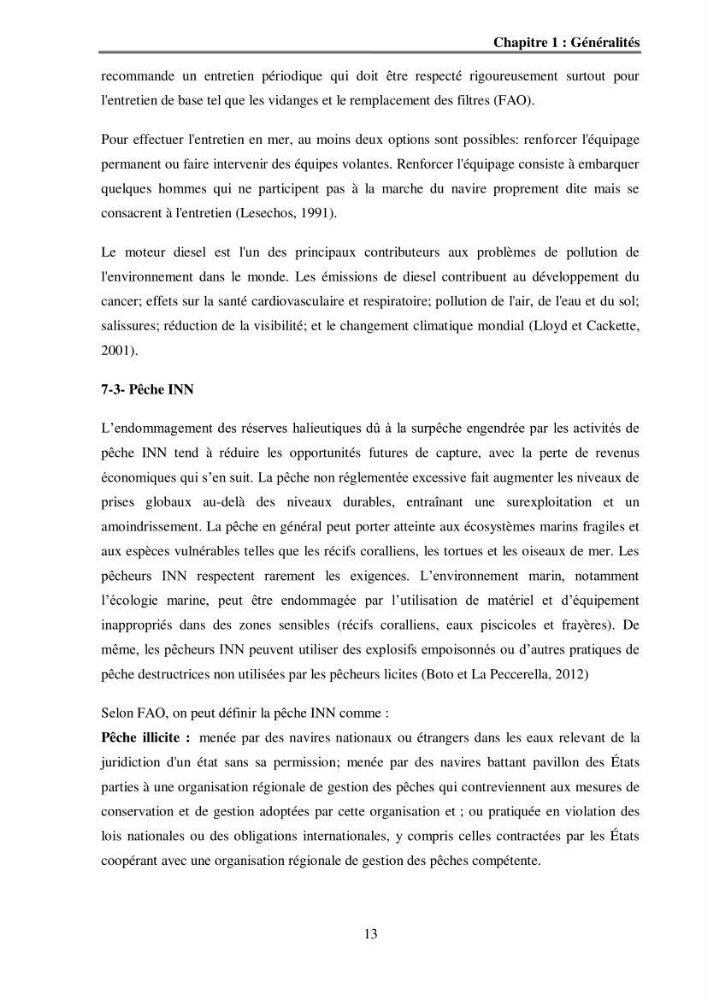 Analyse socio-environnementale de la pêcherie de Mostaganem: