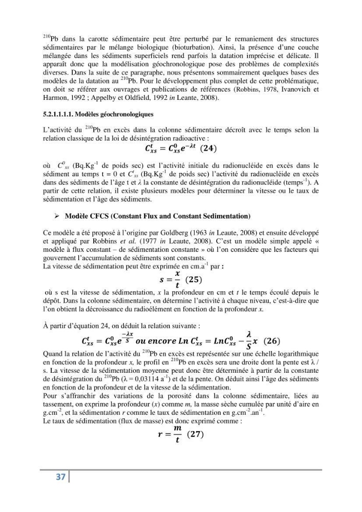 Fixation et dépôt de la radioactivité dans les compartiments de l\'environnement, air, sol et milieu marin au niveau de la région d\'Alger