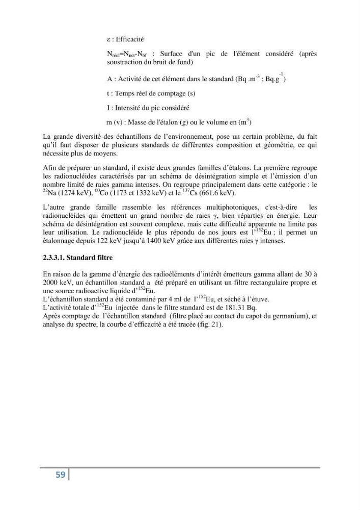 Fixation et dépôt de la radioactivité dans les compartiments de l\'environnement, air, sol et milieu marin au niveau de la région d\'Alger