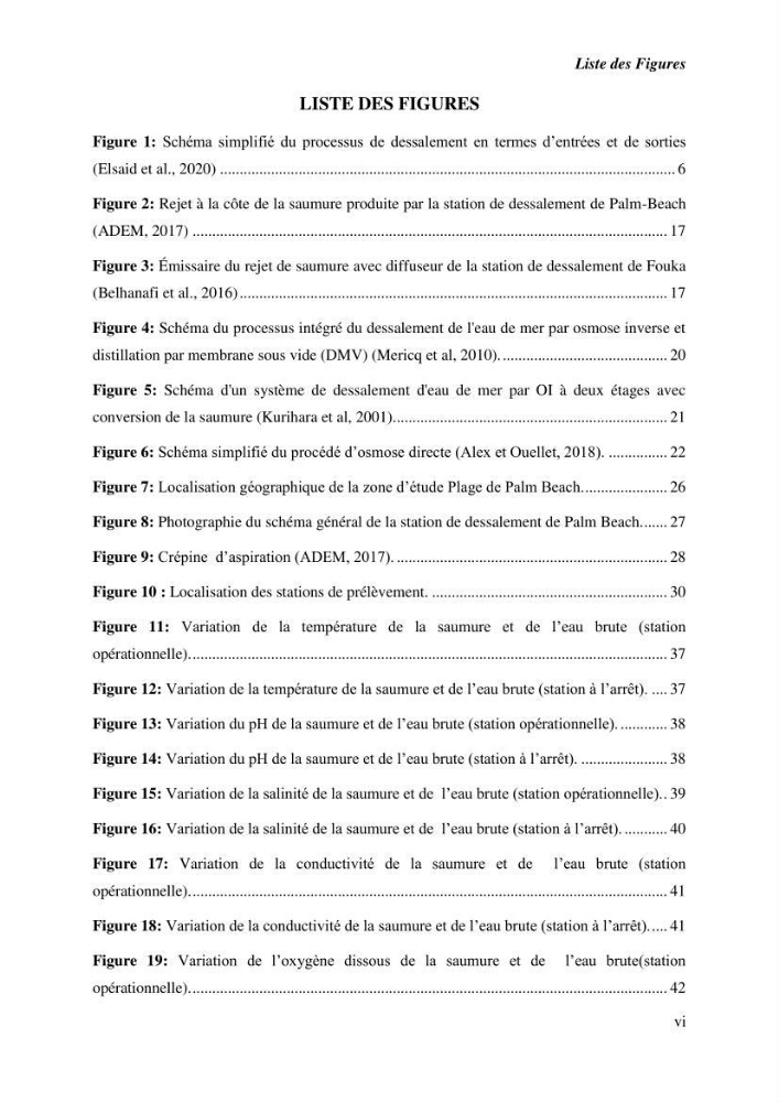 Caractérisation des rejets de saumure des stations de dessalement et leur impact sur le milieu récepteur:
